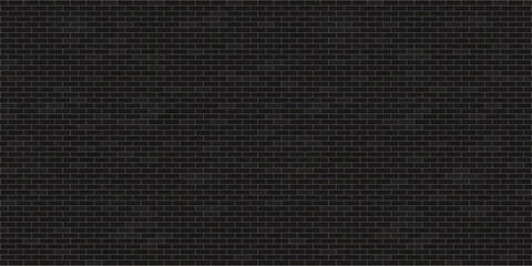 Black brick wall background, Dark grey brick, Wallpaper Background Vector illustration