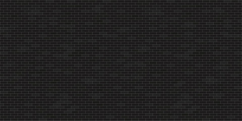 Black brick wall background, Dark grey brick, Wallpaper Background Vector illustration