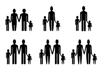 Tipos de familias: heterosexuales, homosexuales, monoparentales y abuelos con nietos
