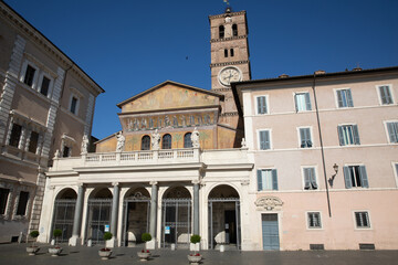 Fototapeta na wymiar Basilica di Santa Maria in Trastevere 
