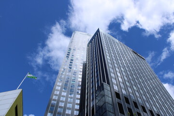 Fototapeta na wymiar Modern buildings in Rotterdam, the Netherlands