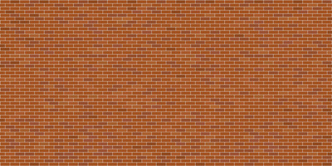 Orange brick wall texture background, Interior wall material, Exterior wall material, Wallpaper, Vector illustration