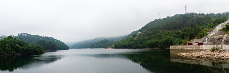 Cold landscape of Cavado river in Geres