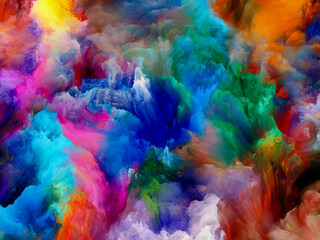 Obraz na płótnie Canvas The Flower of Virtual Color