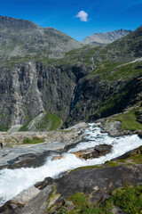 Trollstigen is a serpentine mountain road and pass in Rauma Municipality, Møre og Romsdal county, Norway.	
