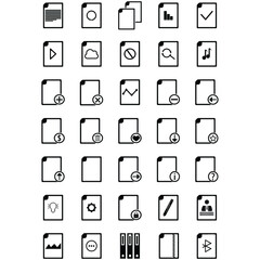 File Document Icon Set design