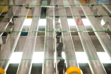 Glass in glass factory