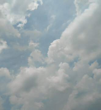 blue sky with clouds © Pratima