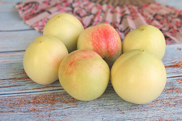 pears on a table