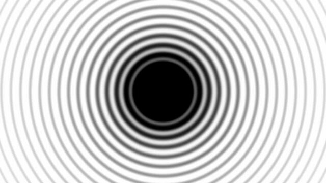Abstract CGI motion background with expanding-collapsing concentric circles in perfect seamless loop (3840 x 2160, 30 fps).
