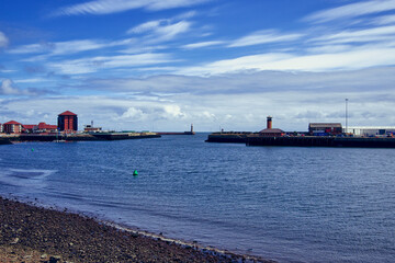 cargo ship in the port