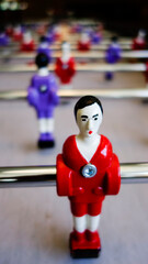 Obraz premium Football de table - gros plan