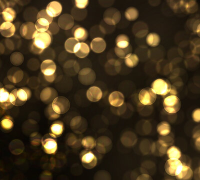 Gold Bokeh Blur