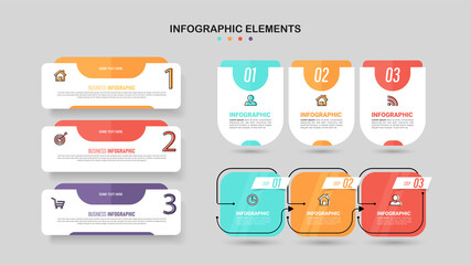 Infographics element collection template.
