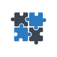 Puzzle icon ( vector illustration )