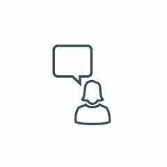 talking icon vector