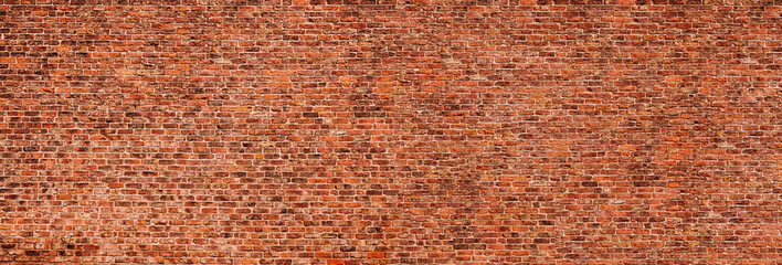 brick wall of red color