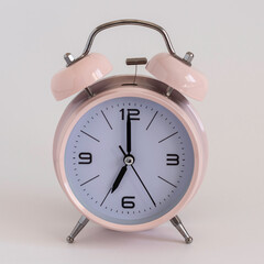 Alarm clock on white background.