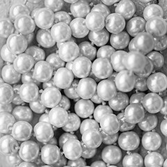 many white pearls occupy the entire frame