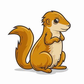 Xerus Cartoon African Ground Squirrel Illustration