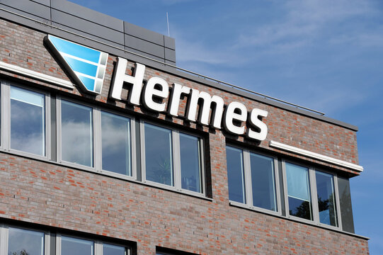 Hamburg / Germany - September 11, 2011: Headquarters of Hermes GmbH in Hamburg, Germany - Hermes is a German parcel delivery company owned by the retail company Otto GmbH