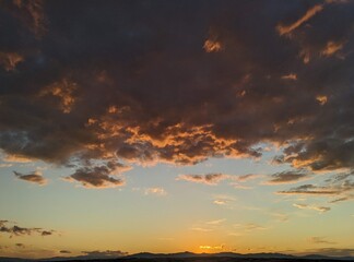 sunset in the clouds