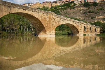 Fototapeta na wymiar bridge on the Ebro river