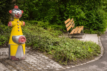 Photo of a city hydrant drinking water fountain