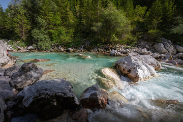 Naklejka na ściany i meble Soca river Slovenia
