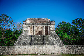 Fototapeta na wymiar an altar in Chichen Itza, Yucatan, Mexico
