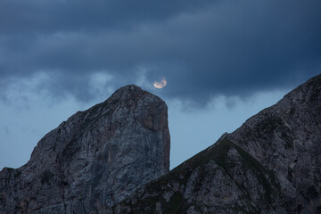 Sunset Passo Giau Dolomites Italy alps