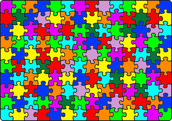 multicolour jigsaw puzzle