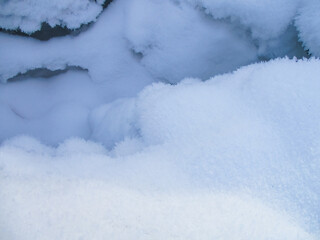 Fototapeta na wymiar Winter background. The texture of the snow