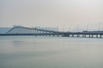 Morning view of the Governor Nobre de Carvalho Bridge