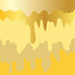 An abstract dripping golden color background image.