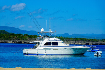 Deep sea fish boat in the bay