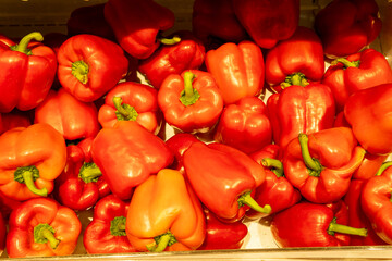Sweet red pepper fresh and healthy vegetable