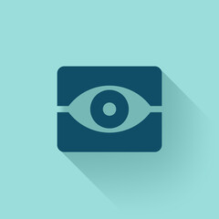 Eye icon, Flat style, vector