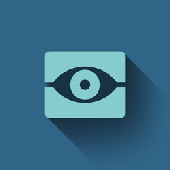 Eye icon, Flat style, vector