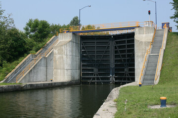 Lock gates on Erie canal