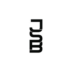 jsb letter original monogram logo design