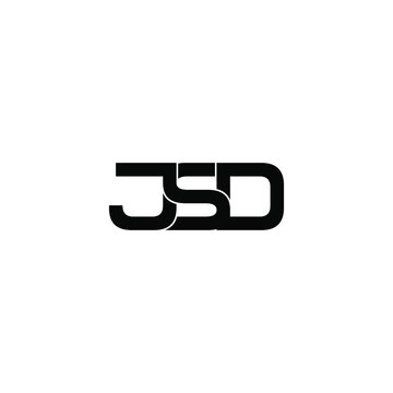 jsd letter original monogram logo design