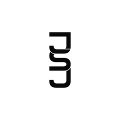 jsj letter original monogram logo design