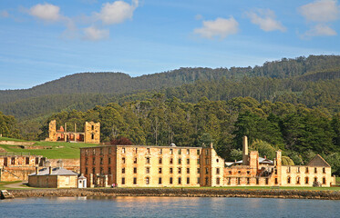 Port Arthur is a village and historic site in southern Tasmania, Australia. Sitting on the Tasman Peninsula, it was a 19th-century penal settlement.