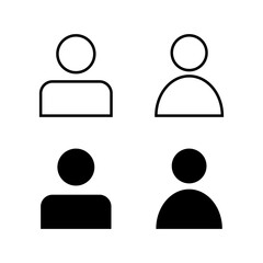 Set of people icons. person icon. User vector icon