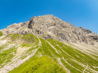 Panoramic hike at the Nebelhorn in Allgau