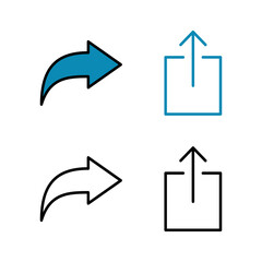 Set of Share icons. Share vector icon