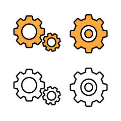 Set of setting Icons. ting vector icon. Cog tings Icon Symbol. Gear