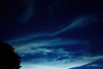 Fototapeta na wymiar 雲間から垣間見た北斗七星の情景＠大台ヶ原山、奈良