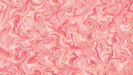 An abstract marble, paint swirl effect in a coral pink colour scheme. Vector illustration, for background/texture/wallpaper.